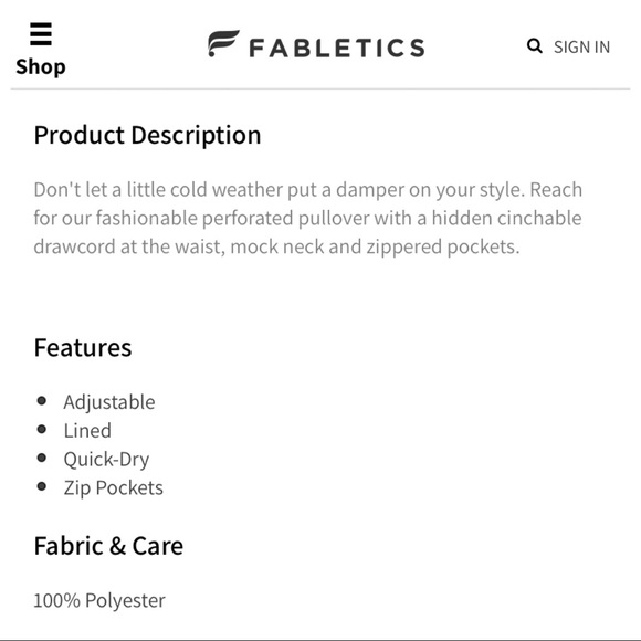 Fabletics Pullover 
•Women’s Size XS - Picture 5 of 5